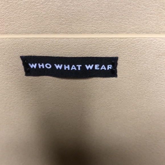 WHO WHAT WEAR large color block (cream & rust colored) satchel tote handbag. - Picture 9 of 15